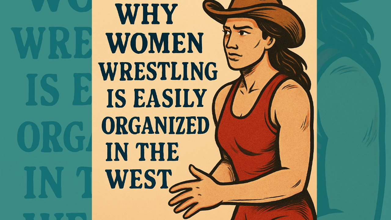 why women wrestling is more easily organized in the west